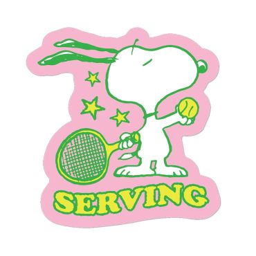 Peanuts Sticker Snoopy Serving