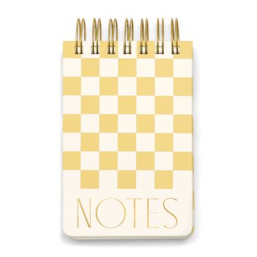 Twin Wire Notepad - Checks
