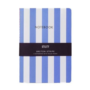  Set of 3 A5 Breton Stripe Notebooks