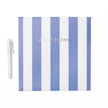 Breton Stripe Desk Note Pad & Pen
