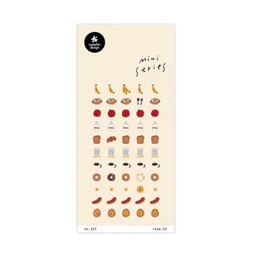 Suatelier Mini Series Sticker Sheet 103 Food 02 Breakfast