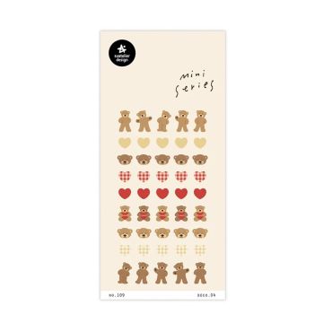 Suatelier Mini Series Sticker Sheet 109 Deco 04 Bears