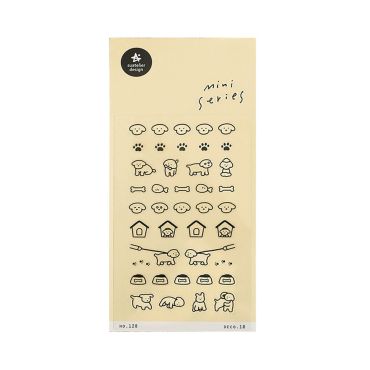 Suatelier Mini Series Sticker Sheet 128 Deco 18 Dogs