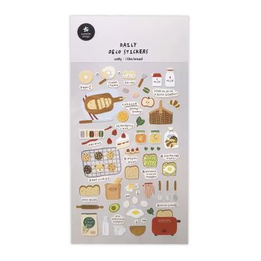Suatelier Sticker Sheet 1083 I Like Bread