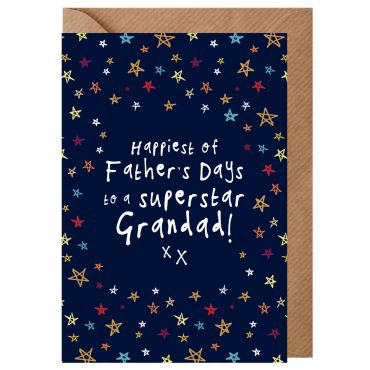 Superstar Grandad Father's Day Card