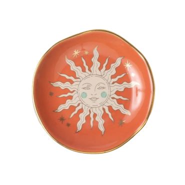 Terracotta Sun Round Trinket Dish