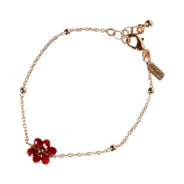 Flower Friendship Bracelet - Wine