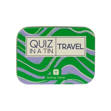 Travel Trivia Quiz in a Tin
