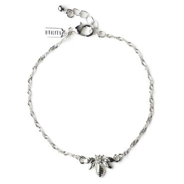 Silver Bee Bracelet