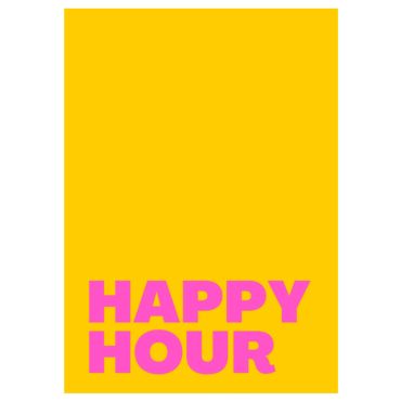 Happy Hour A3 Print