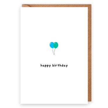 UT, Happy Birthday Balloons Card
