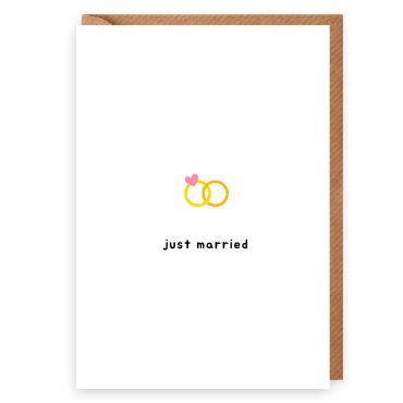 UT, Wedding Rings Card