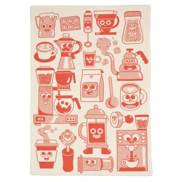 Wrap Coffee Time Tea Towel