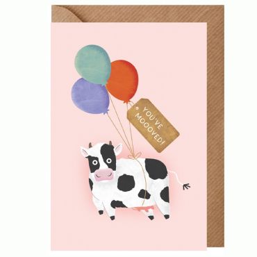 You've Mooved New Home Card