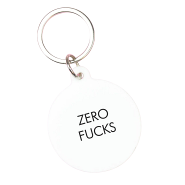 Zero Fucks Keyring