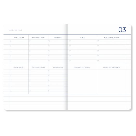 A-Journal School Diary 2026-2027 - Lavender Blue