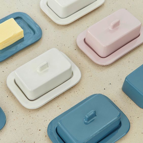 HAY Barro Butter Dish - Pink