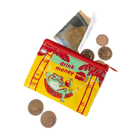 Blue Q Coin Purse Drink Money