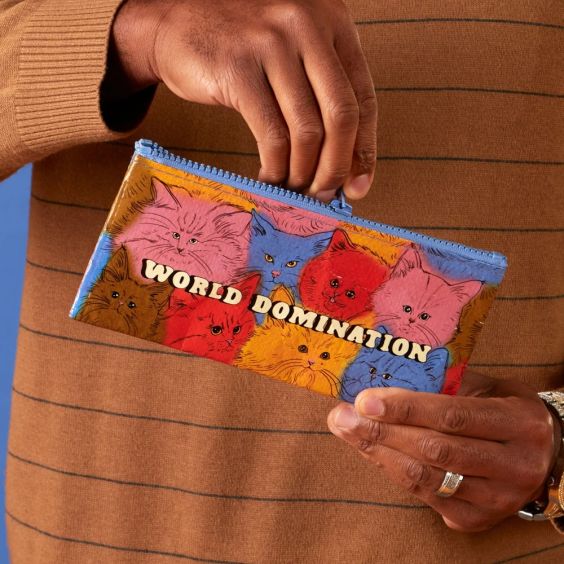 Blue Q Pencil Case World Domination
