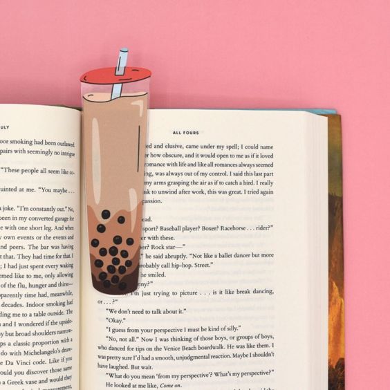 Humdrum Paper Boba Tea Bookmark