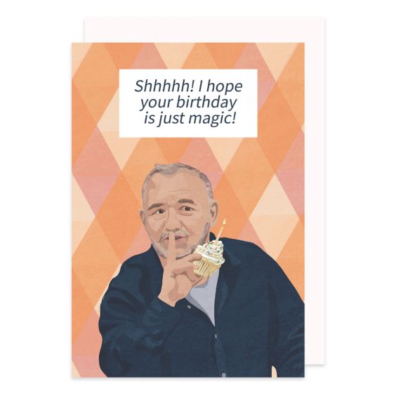 Bob Mortimer Shhh Birthday Card