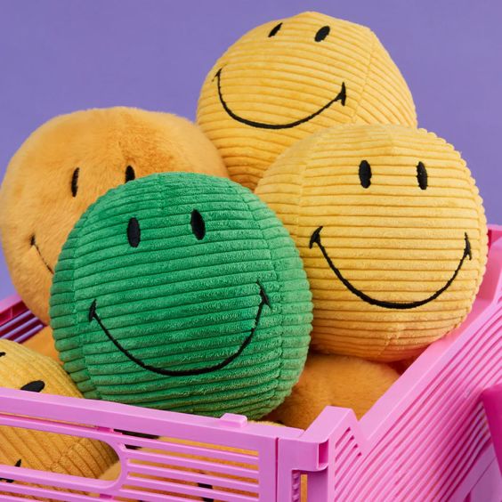 Bon Ton Toys Smiley Corduroy Plushie - Small, Green