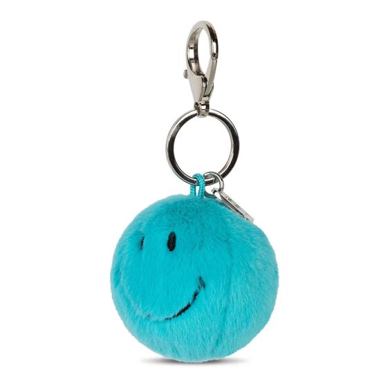 Bon Ton Toys Smiley Fuzzy Keychain - Blue