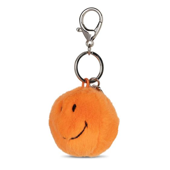 Bon Ton Toys Smiley Fuzzy Keychain - Orange