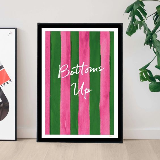 Floh Bottoms Up Print - A3