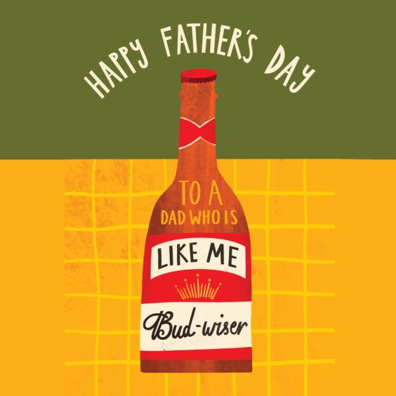 Budwiser Father's Day Card