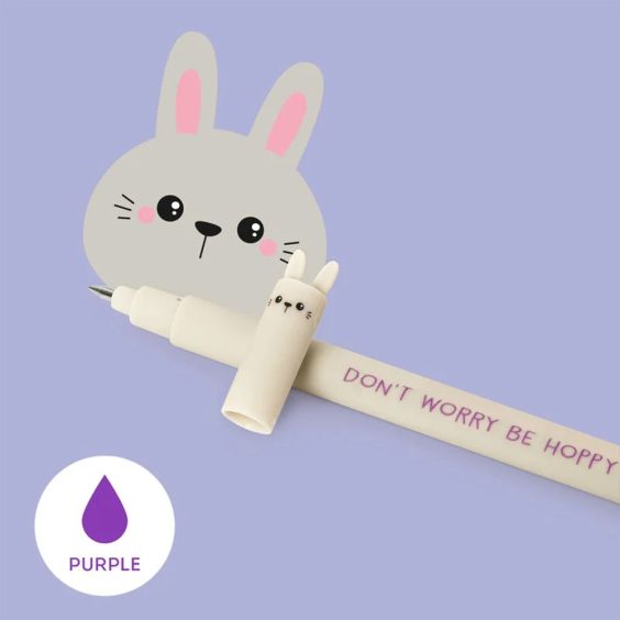 Erasable Bunny Pen (Purple)