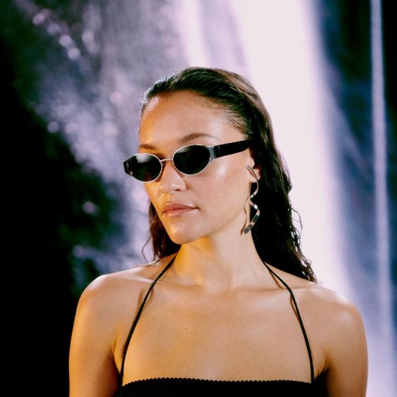 A Kjaerbede Bella Sunglasses - Silver Black