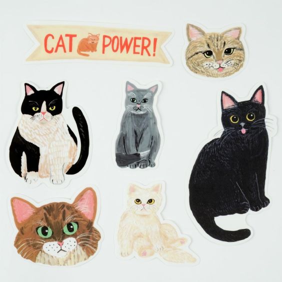 Greeting Life Sticker Pack - Sodeyama Kahoko Cats