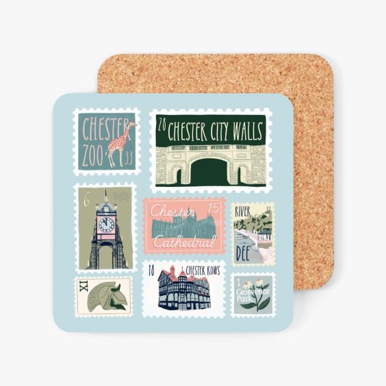Chester Stamps Coaster