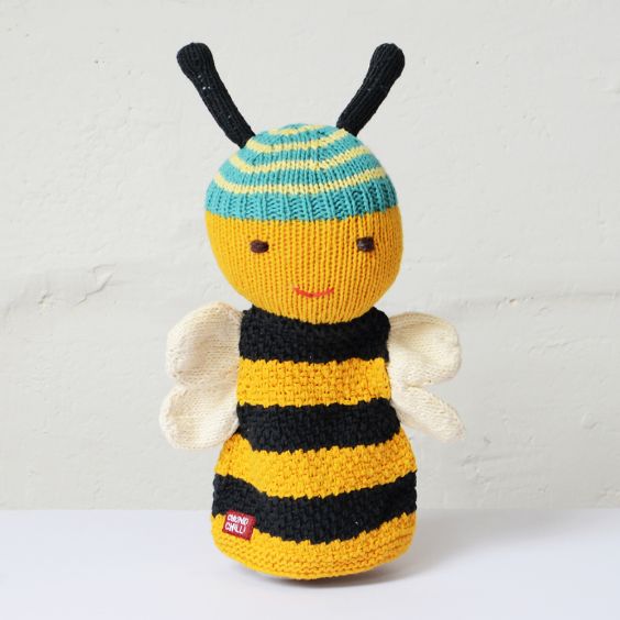 ChunkiChilli Bee Knitted Hand Puppet