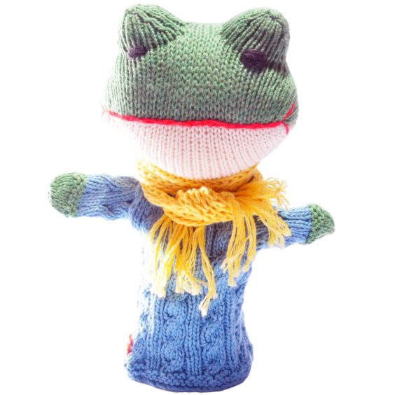 ChunkiChilli Frog Knitted Hand Puppet