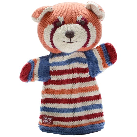 ChunkiChilli Red Panda Knitted Hand Puppet