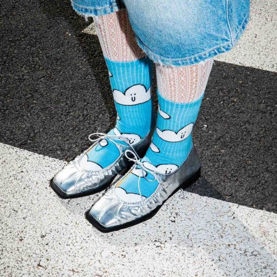 Eat My Socks Feet In The Clouds Socks