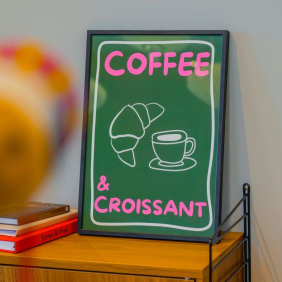 Coffee & Croissant Print