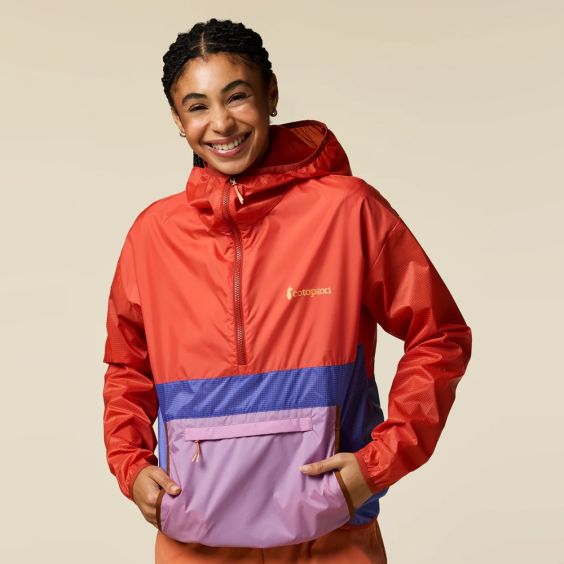 Cotopaxi Women's Teca Half-Zip Windbreaker - Smell the Begonias