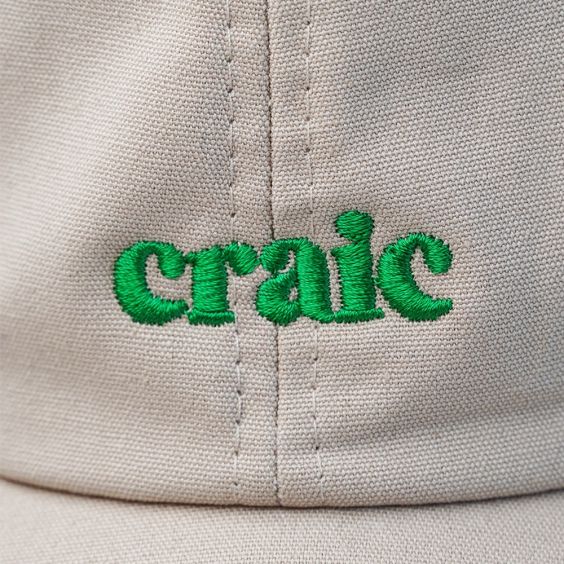  Craic Slogan Cap Beige