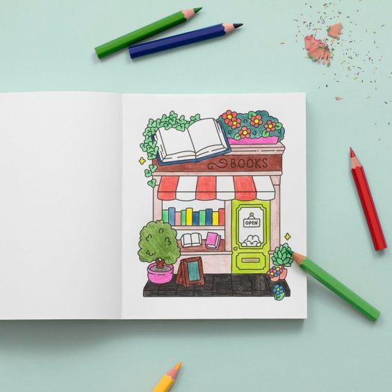 Cute 'n' Cozy Colouring Book