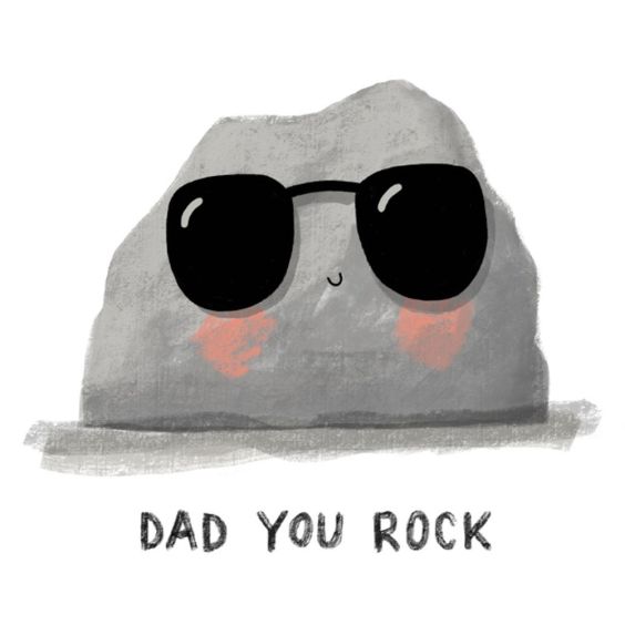 Dad You Rock Father's Day Card