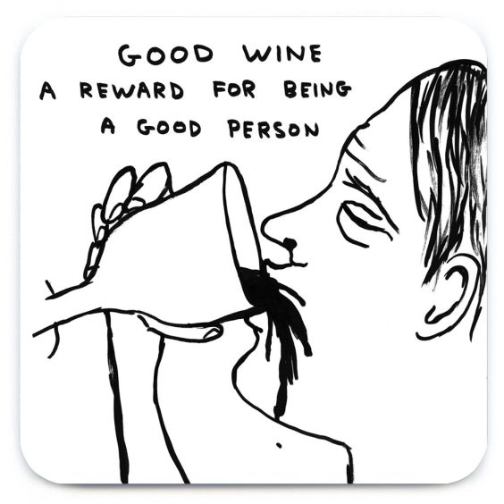 David Shrigley Good Wine Coaster