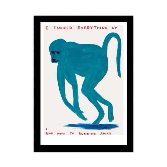 David Shrigley Monkey A5 Postcard Print