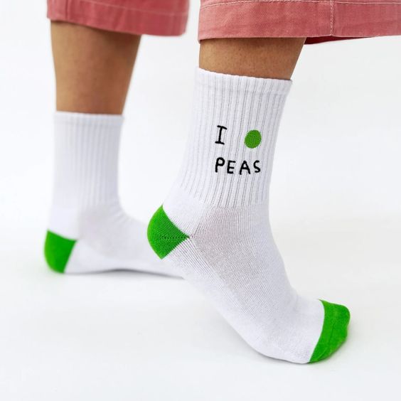 David Shrigley Peas Socks - Small