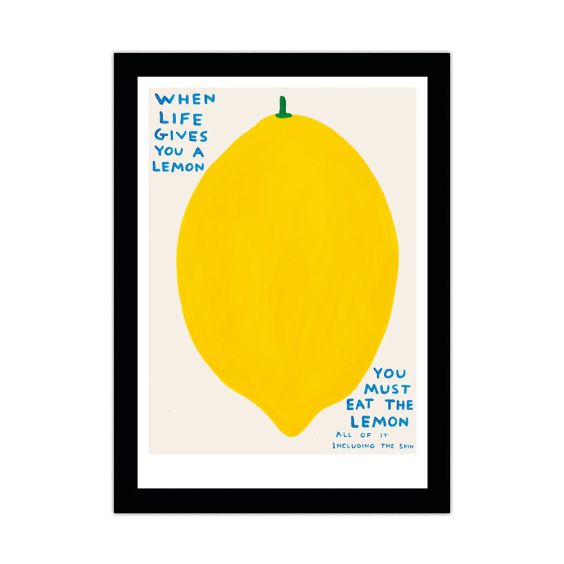 David Shrigley Lemon A5 Postcard Print 