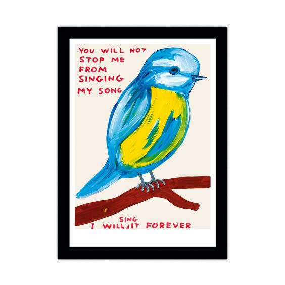 David Shrigley Songbird A5 Postcard Print