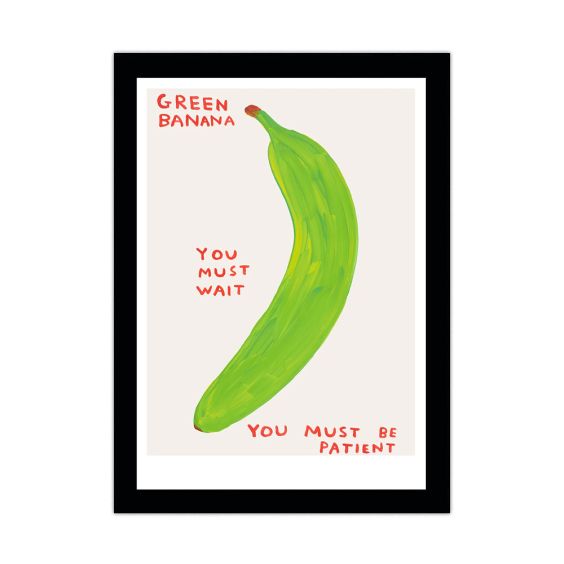 David Shrigley Green Banana A5 Postcard Print