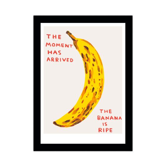 David Shrigley Yellow Banana A5 Postcard Print